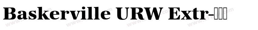Baskerville URW Extr字体转换